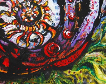 A Prayer for Courage, original mixed media artwork