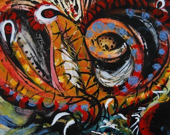 I Want to Blaze #2, original mixed media artwork