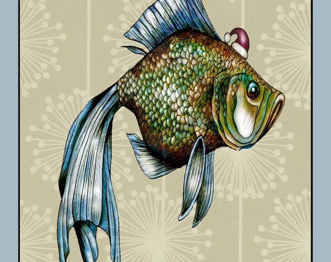 Fish Holiday Card