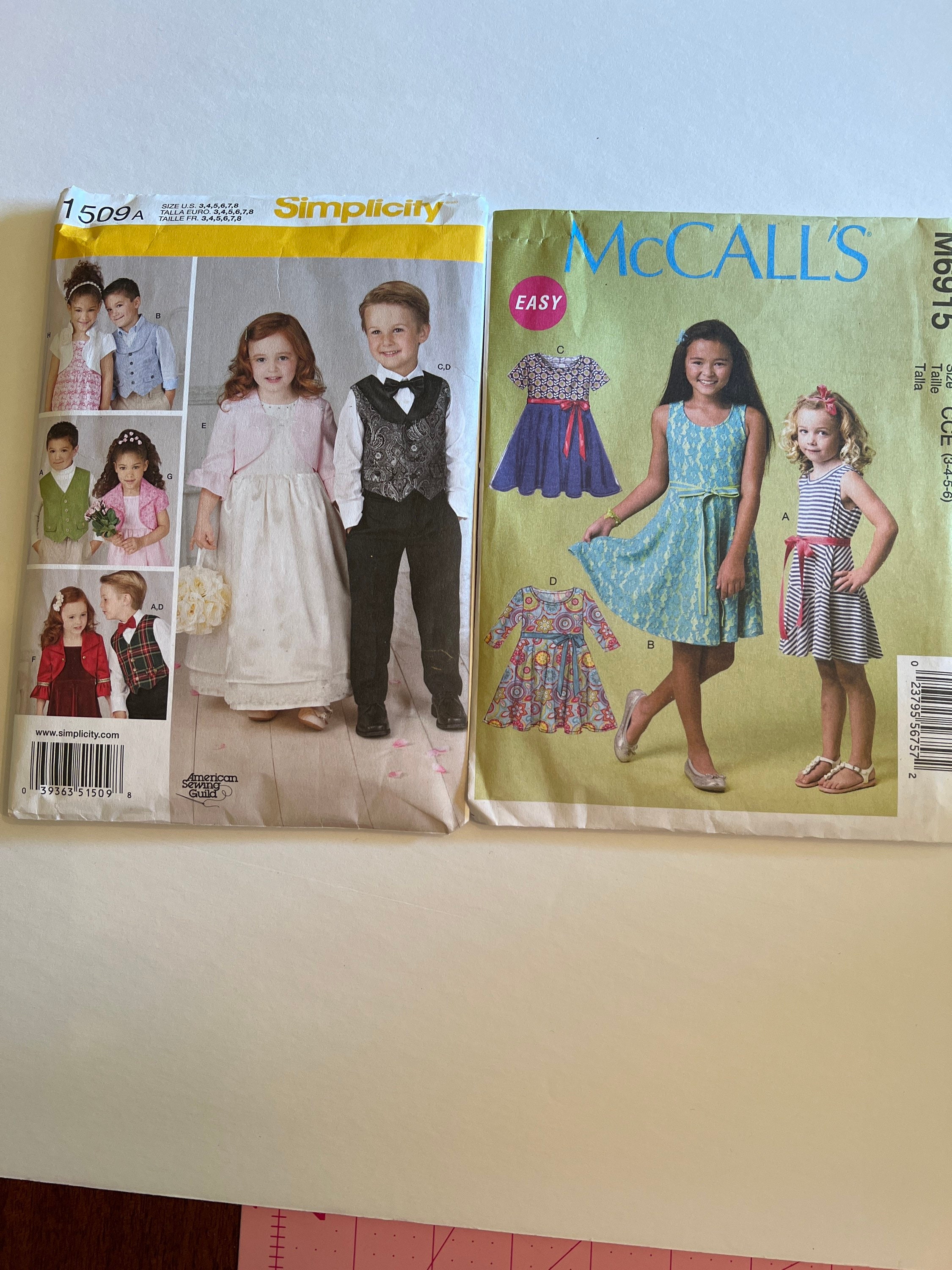 GIRLS PRETTY SCALLOPED COLLAR DRESS PATTERN 3-14FF UNCIRCULATED McCALL'S #8059 GIRLS PRETTY SCALLOPED COLLAR DRESS PATTERN 3-14FF UNCIRCULATED McCALL'S #8059