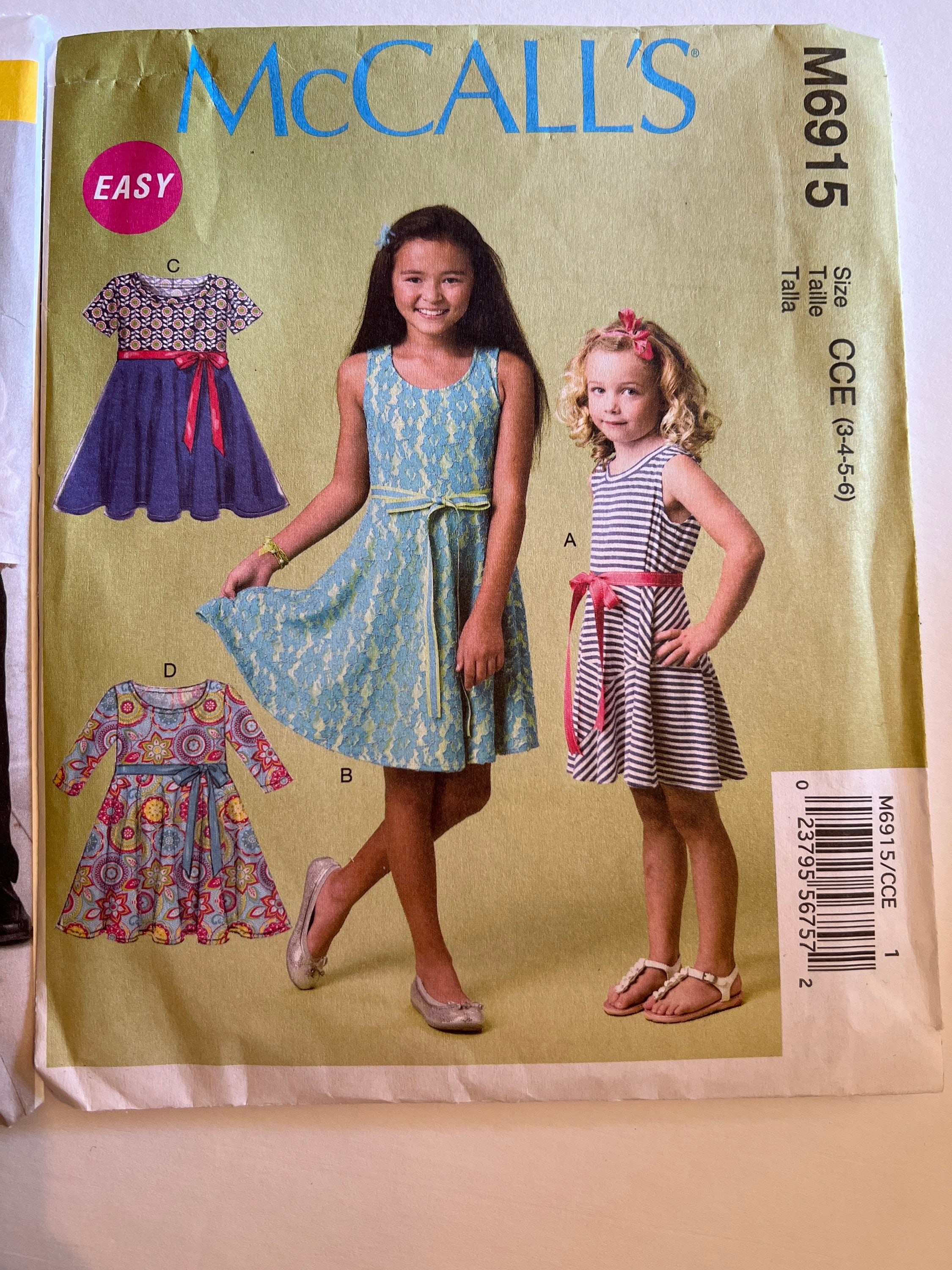 GIRLS PRETTY SCALLOPED COLLAR DRESS PATTERN 3-14FF UNCIRCULATED McCALL'S #8059 GIRLS PRETTY SCALLOPED COLLAR DRESS PATTERN 3-14FF UNCIRCULATED McCALL'S #8059