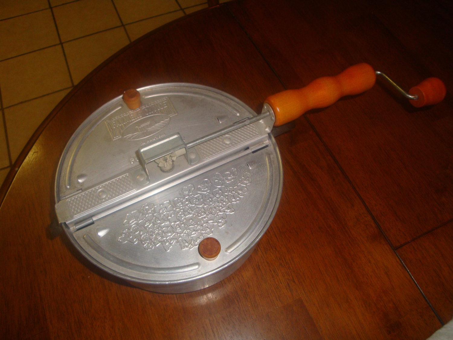 Vintage Farmers Choice Hand Crank Stovetop Popcorn Popper Etsy