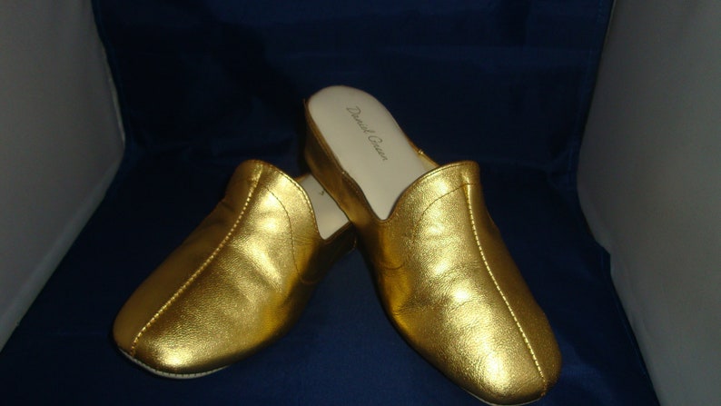 daniel green gold slippers