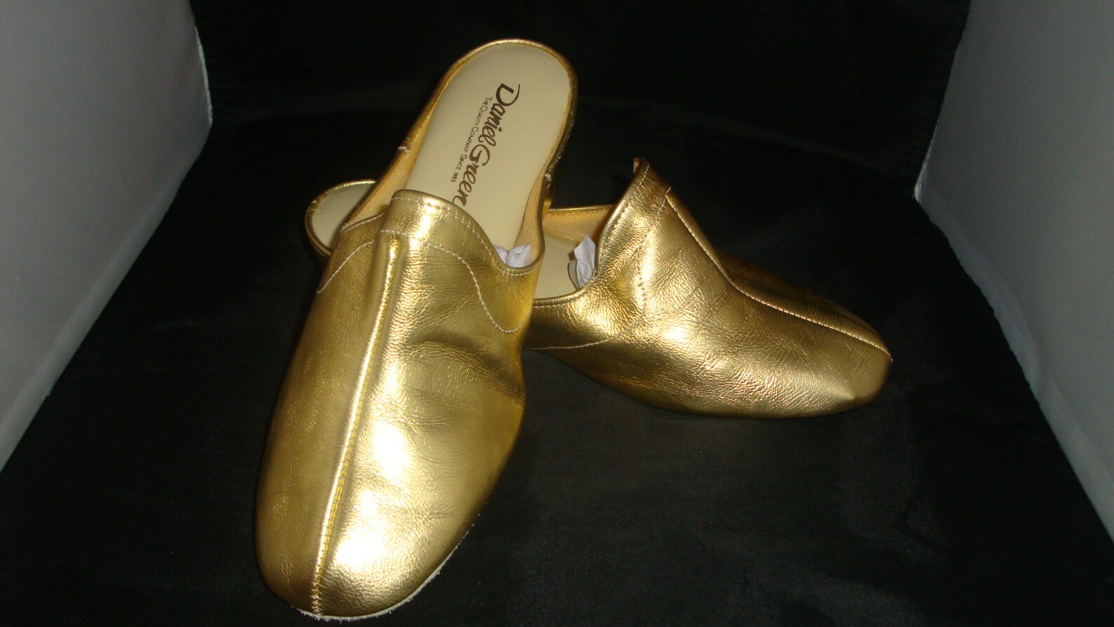 daniel green gold slippers