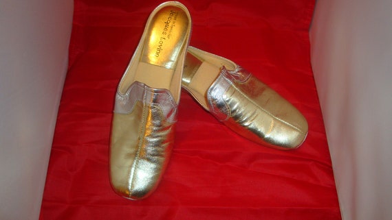 Vintage Jacques Levine Multi Metallic Leather Slip