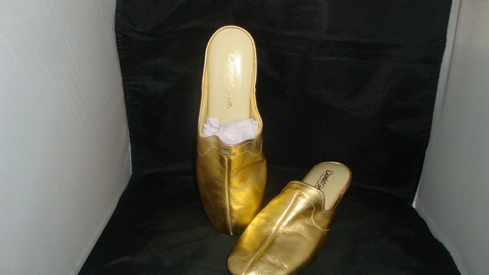 daniel green gold slippers