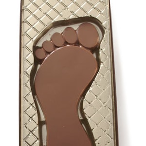 Big Chocolate Foot 4 oz, With or Without Gift Box, Podiatry Chocolates, Feet, Foot in the Door