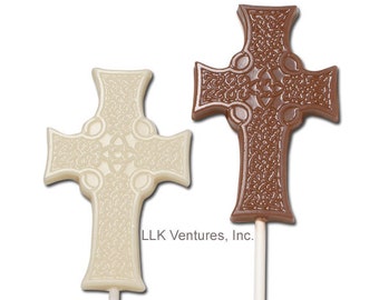 Chocolate Celtic Cross, St Patrick's Day Cross, Easter Cross, Religious Chocolates, Easter Chocolate