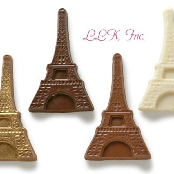 Half Pound Bulk Little Chocolate Eiffel Towers, Approx 19 pcs in Any Flavor