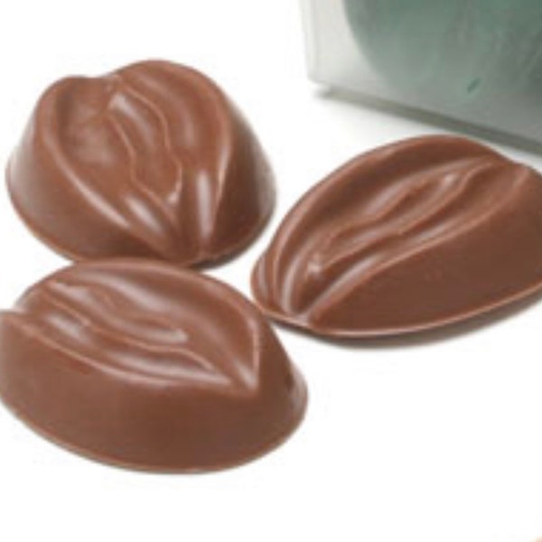 Mini Chocolate Vajayjays, Gift Boxed, 2.8 oz., 8 pcs., Vagina chocolate, adult gift