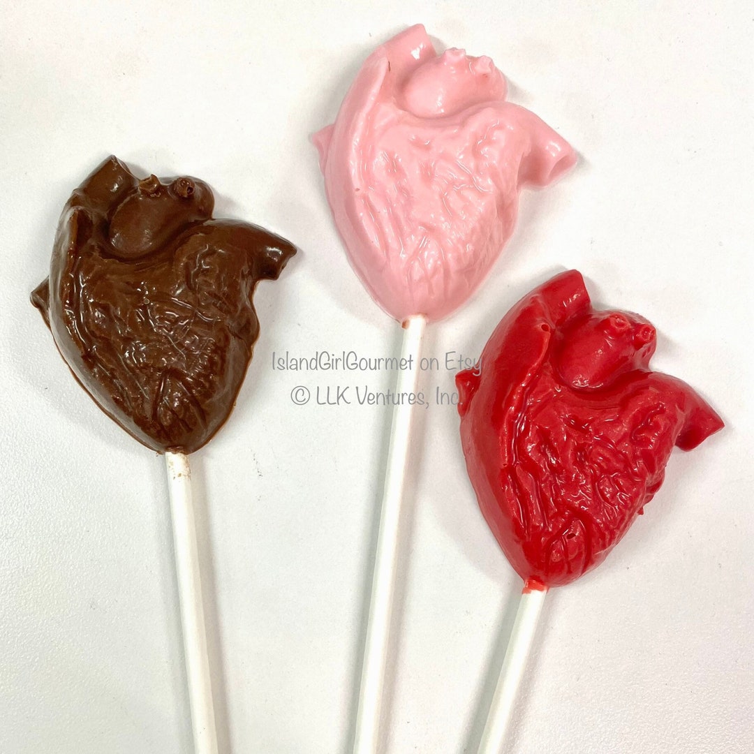 Chocolate Anatomical Heart Lollipop, Cardiac Surgeon, Heart Surgery