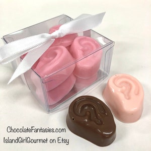 Mini Chocolate Ears Favor Gift Box - Audiology Chocolates, ENT, Hearing