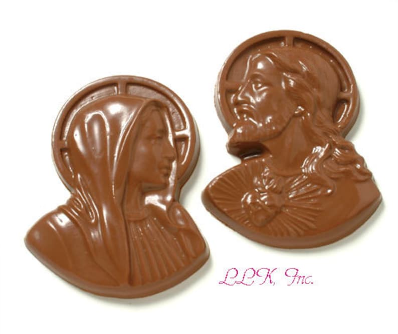 Chocolate Jesus or Mary Religious Gifts Etsy