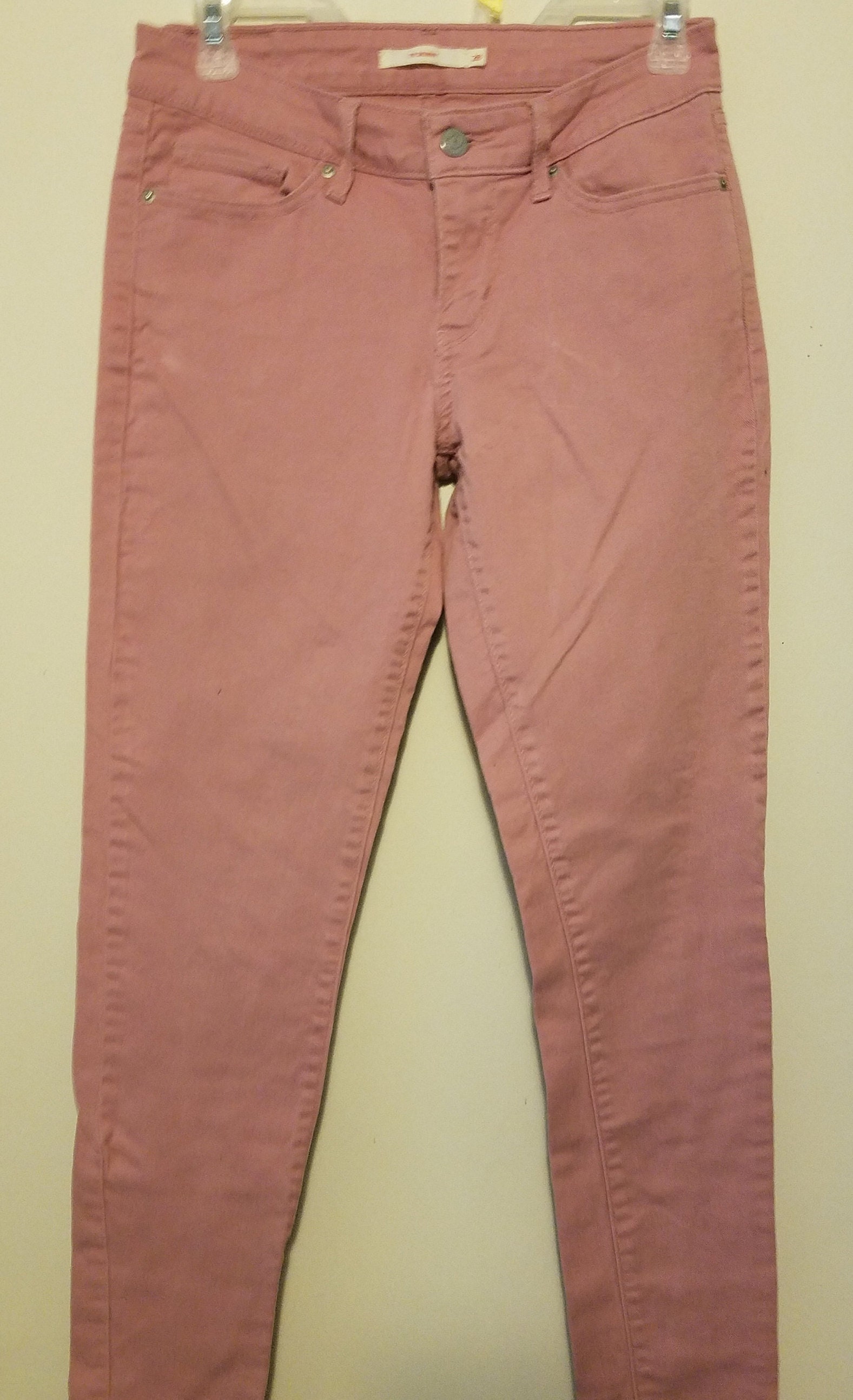 Pink Levi Jeans Vintage Levis Womens 28 X 28 Skinny Jeans - Etsy