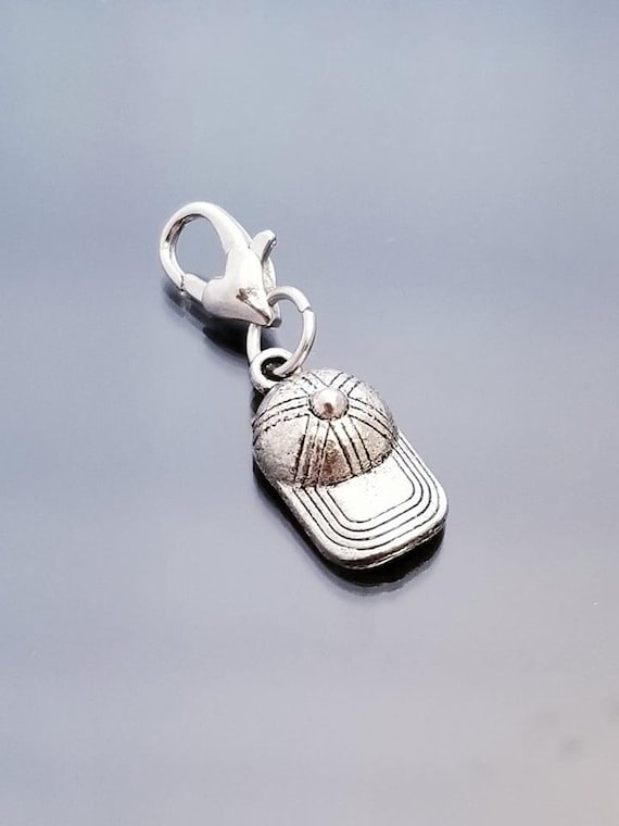 Cap Charms /Sports Charm /Heart Lobster Clasp / Heart Charms /Clip On Charms / Purse Charms / European Bead/ Pendant/Dangle Charms