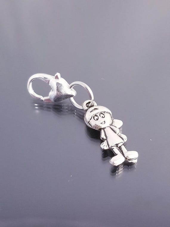 Boy Charm /Son /Grandson Charm /Clip On/ Purse Charm /European Bead /Dangle charms for Bracelet /Necklace Pendant
