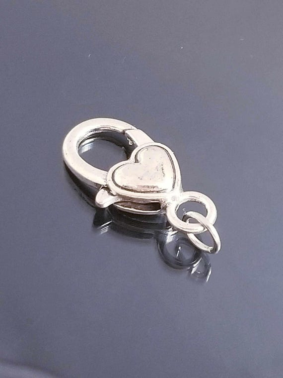 Heart Lobster Clasp / Make Your Bracelet Longer / Bracelet Extender / Necklace Extender /Purse Charm /Clip On Charm /Pendant