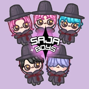 Saja Boys Vinyl Sticker Pack | Kpop Demon Hunters - Etsy