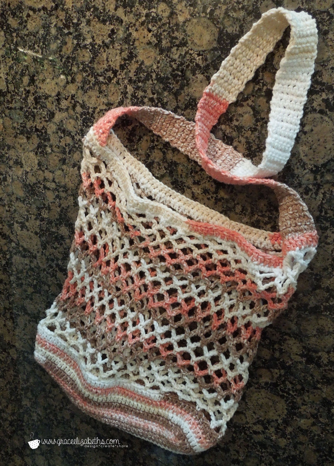 Market Bag PATTERN, Crochet Bag Pattern for Produce, Vegetables, Eco ...