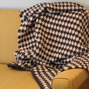 PATTERN Crochet Houndstooth Blanket | Afghan | Throw PATTERN - PDF Great Gift Idea