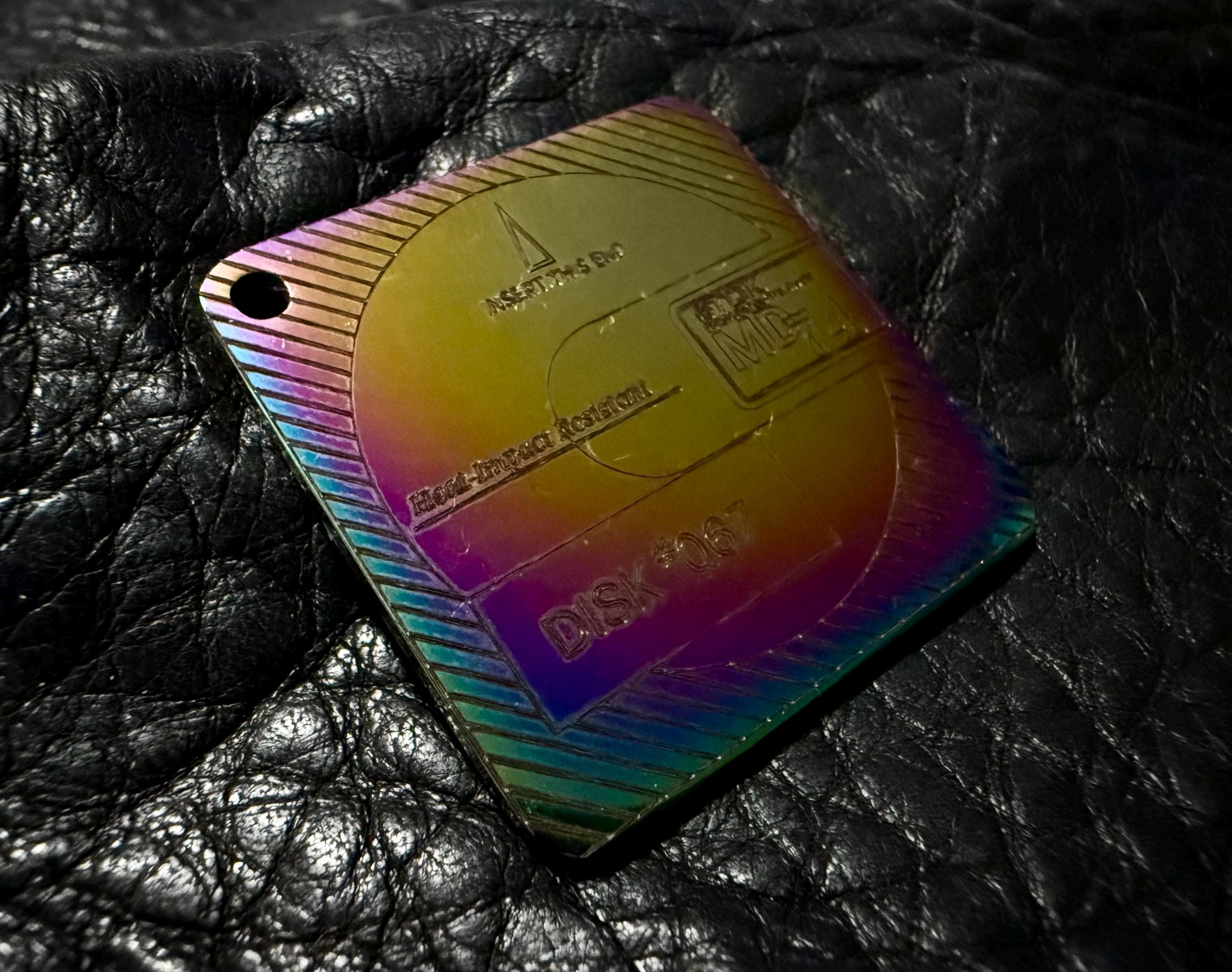 Matrix Mini Disc Keychain - Etsy