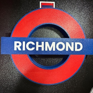 Letreros luminosos del metro de Londres, personalizables, réplicas