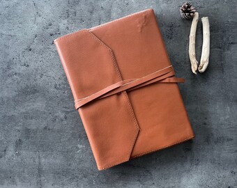 Large Refillable Leather Sketchbook Rustic