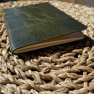 Italian leather pocket notebook handmade little pocket notebook bulk Cute notebook small purse notebook creative mountain notebook sewing