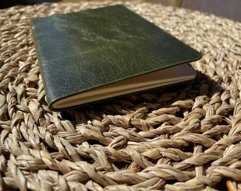 Italian leather pocket notebook handmade little pocket notebook bulk Cute notebook small purse notebook creative mountain notebook sewing