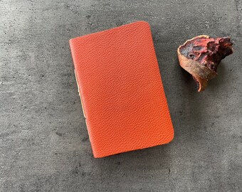 Pocket Notebook Handmade Leather Pocket Notebook Mini Notebook Travel Notebook Pocket Size Notebook Field Notes Notebook Cute Leather Gift