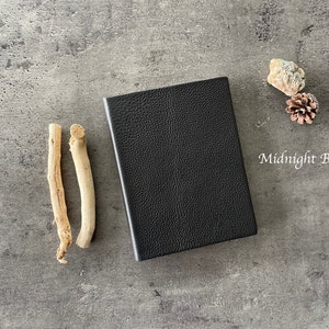 Midnight Black Leather Journal