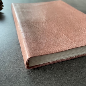Soft Leather Notebook Pink Leather Notebook