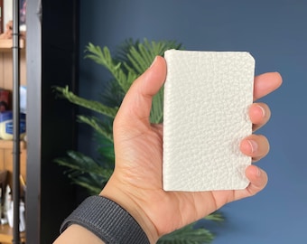 Tiny Italian Leather Notebook Pocket Journal A7 Mini Lined Notebook Handmade Minimalist Travel Journal Nano Pocket Notebook Ultra Small