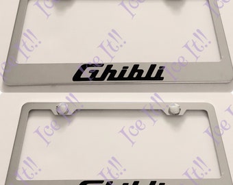2X Audi With Logos Stainless Steel License Plate Frame Rust Free W// Caps