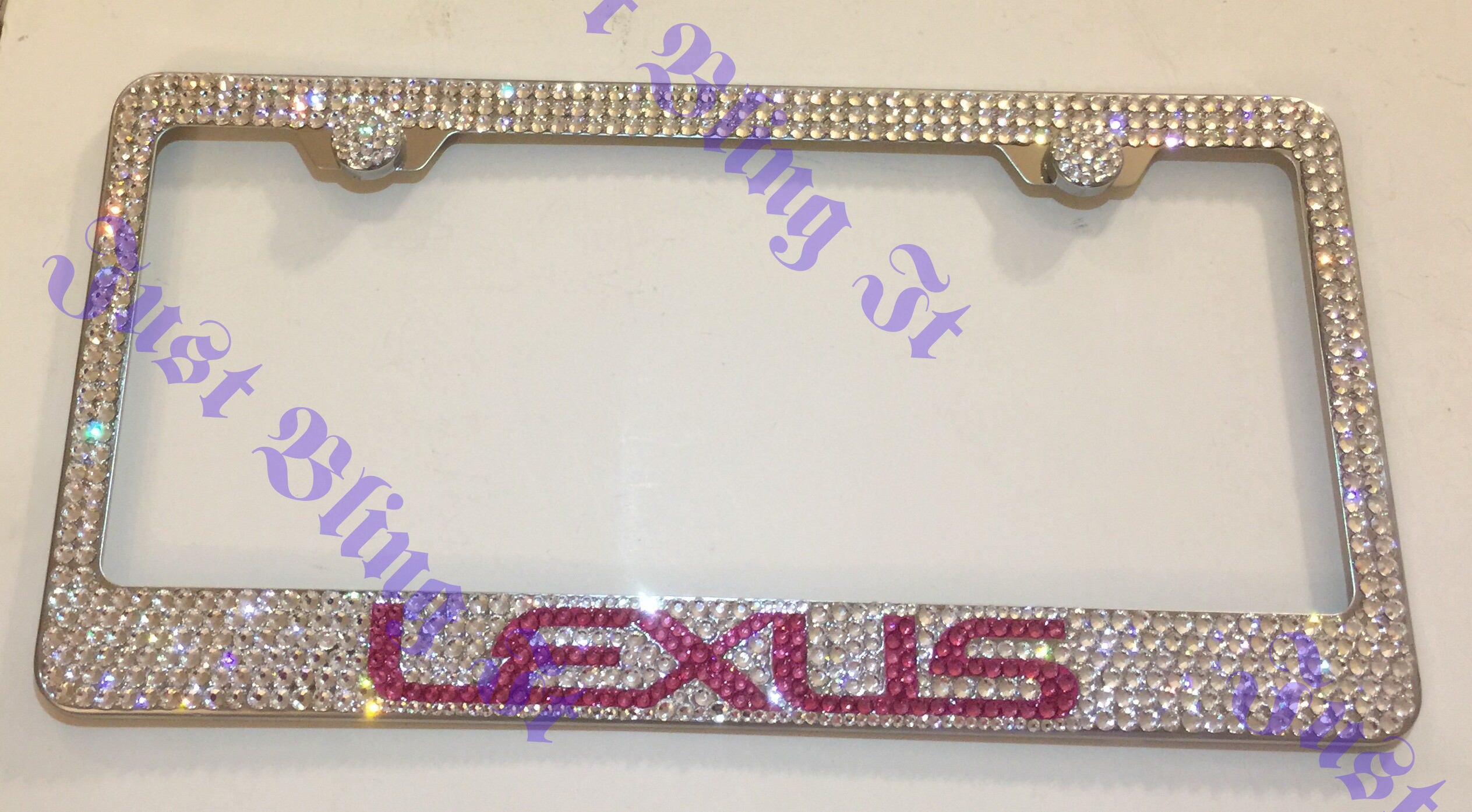 Lexus Stainless Steel bling license plate frame made with Etsy