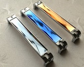 6.3 quot Large Glass Dresser Drawer Handles Pulls Knob Chrome Grey Gray Blue Amber Silver Modern Crystal Cupboard Cabinet Door Handle 160 mm