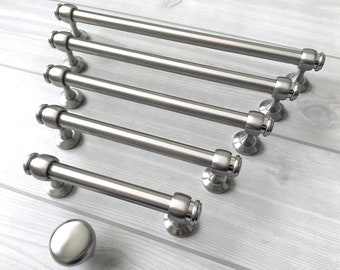 Nickel Drawer Pulls Etsy