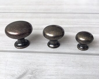 uxcell 17mmx17mm Drawer Door Vintage Style Round Mini Pull Knob Handle 2 Pcs