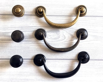 2.5 1.75 Dresser Pulls Drawer Pull Handles Antique Bronze Kitchen ...