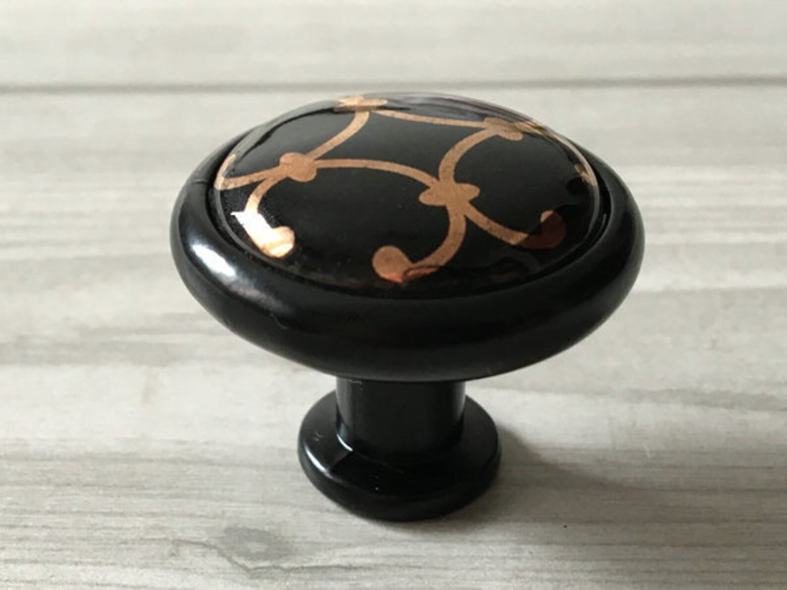 3 3.75 5 Black Gold Door Knobs Pulls Etsy
