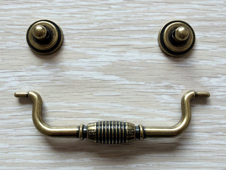 4.75 Vintage Style Dresser Drawer Knob Swing Pulls Etsy