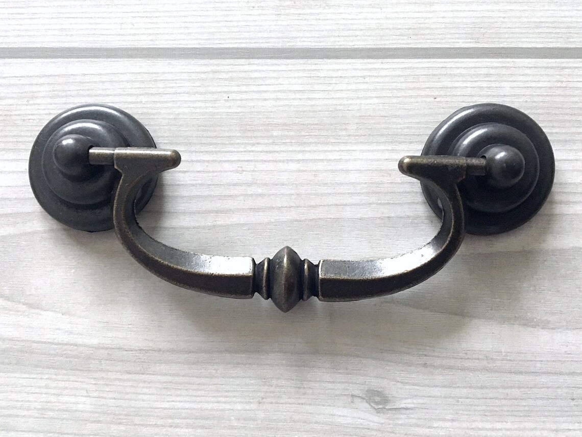 3 1/2 Drop Bail Dresser Pulls Drawer Pull Handles Rustic Etsy