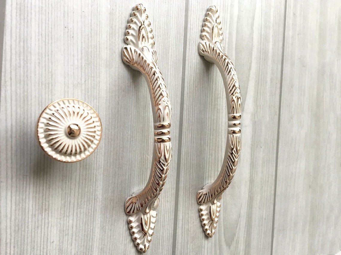 3.75 5 Shabby Chic Drawer Pull Handles Dresser | Etsy