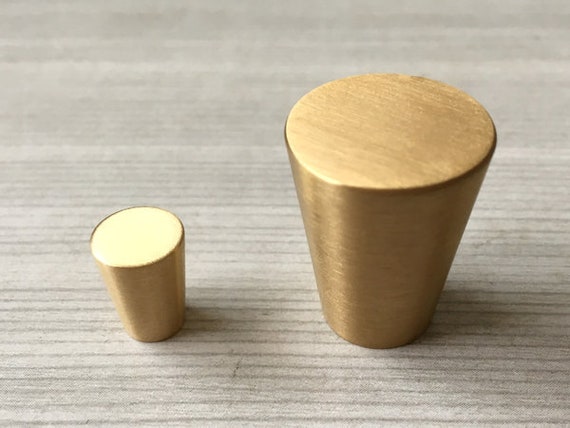 Mini Brass Knob Small Tiny Drawer Knobs Pulls Handles Dresser Etsy