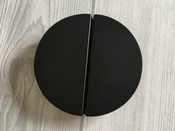 2 1 2 C C Matt Black Drawer Pulls Half Moon Semicircle Etsy