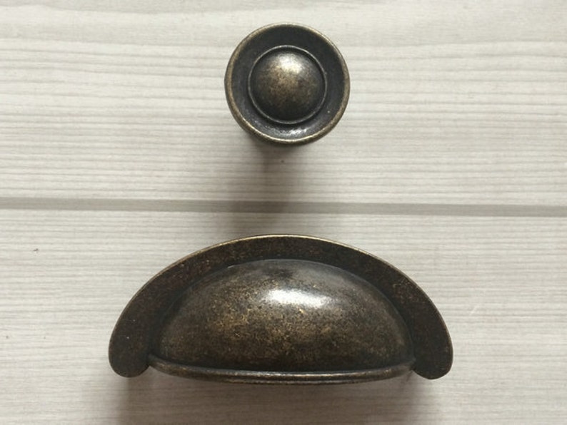 2 3/4 Drawer Knob Bin Cup Pulls Handles Dresser Knobs Etsy