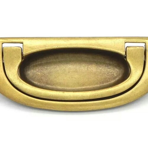 3 Recessed Drawer Pulls Handles Flush Dresser Pull Etsy