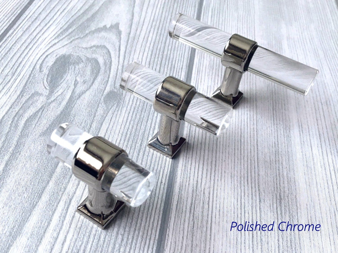 Acryl Möbelknauf Schubladen Knauf Schrankknöpfe Silber Gold | Etsy