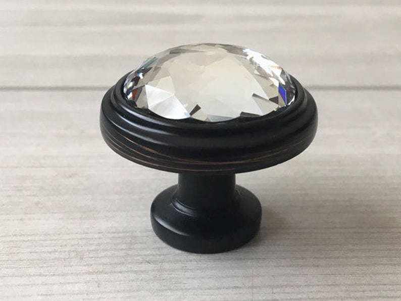 375 5 Crystal Drawer Knobs Pulls Handles Glass Etsy