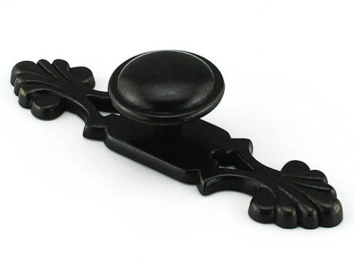 Antique Black Knob Rustic Door Knobs Dresser Knobs Etsy